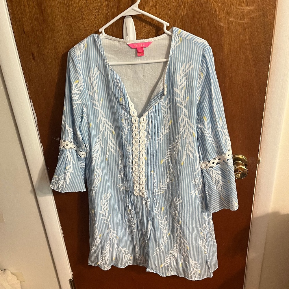 Lilly Putlizer Long Sleeve Shift Dress